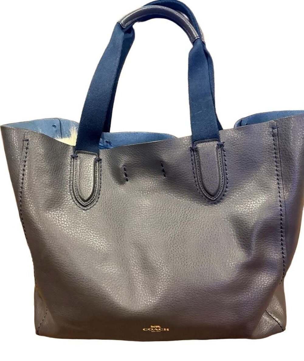 Coach Navy Blue Tote/Purse/Handbag in Like New condition. - Picture 2 of 14
